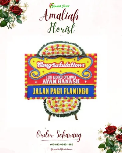 Bunga Papan Congratulation di Rumah Duka Klandasan
